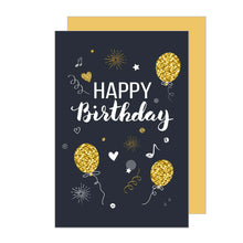 Laden Sie das Bild in den Galerie-Viewer, Edition Seidel Premium Geburtstagskarte mit Goldprägung und Umschlag. Glückwunschkarte Grusskarte Billet Geburtstag Happy Birthday Mann Frau einzelne eine Sprüche Karte Gold (G2896 SW022)