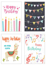 Laden Sie das Bild in den Galerie-Viewer, Edition Seidel Set 12 exklusive Premium Geburtstagskarten mit Umschlag. Glückwunschkarte Grusskarte Geburtstag Geburtstagskarte Mann Frau Karten Happy Birthday Billet Sprüche