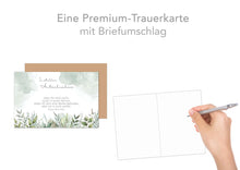 Laden Sie das Bild in den Galerie-Viewer, Edition Seidel Premium Trauerkarte mit Umschlag. Beileidskarte Trauer Karte mit Spruch In stiller Anteilnahme Teilnahme Mitgefühl Blumen (T1153 SW024)