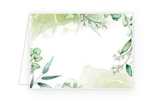 Laden Sie das Bild in den Galerie-Viewer, Edition Seidel Set 50 Premium Tischkarten Platzkarten Namenskarten Kommunion Konfirmation Firmung Hochzeit Geburtstag Taufe Feier Familienfeier Goldhochzeit Diamanthochzeit grüne Blätter Eukalyptus (22288)