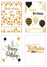 Laden Sie das Bild in den Galerie-Viewer, Edition Seidel Set exklusive Premium Geburtstagskarten mit Umschlag und Sprüchen. Glückwunschkarte Grusskarte Geburtstag Spruch. Geburtstagskarte Postkarte Postkarten Happy Birthday