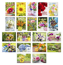 Laden Sie das Bild in den Galerie-Viewer, Edition Seidel Set exklusive Premium Geburtstagskarten mit Umschlag. Glückwunschkarte Grusskarte zum Geburtstag. Geburtstagskarte Blumen Frau Karten Billet Happy Birthday (SW02) (Set 1) (21244)