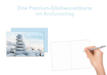 Laden Sie das Bild in den Galerie-Viewer, Edition Seidel Premium Glückwunschkarte zur Konfirmation mit Umschlag. Konfirmationskarte Karte Grusskarte Steine Strand Junge Mädchen (KF307 SW023) (22084)