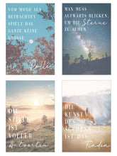 Laden Sie das Bild in den Galerie-Viewer, Edition Seidel Set 25 Postkarten Leben & Momente mit Sprüchen. Karten mit Spruch Geburtstagskarten Postkarte Karte. Geschenk Dekoidee. Liebe Freundschaft Leben Motivation lustig (SW03) (23008)