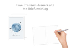 Laden Sie das Bild in den Galerie-Viewer, Edition Seidel Premium Trauerkarte mit Umschlag. Beileidskarte Trauer Karte Vögel Welt Abschied Teilnahme Mitgefühl (T1094 SW023)