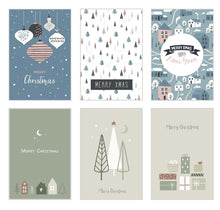 Laden Sie das Bild in den Galerie-Viewer, Edition Seidel Set 6 Premium Weihnachtskarten mit Briefumschlag - Karten Weihnachten Postkarten (21783)