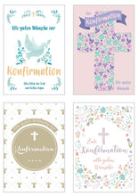 Laden Sie das Bild in den Galerie-Viewer, Edition Seidel Set 24 Premium Konfirmationskarten mit Umschlag (2 x 12 Karten) (20508)