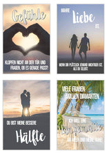 Laden Sie das Bild in den Galerie-Viewer, Edition Seidel Set 25 Postkarten Leben & Momente mit mit Sprüchen. Karten mit Spruch. Geburtstagskarten Postcrossing. Geschenk Dekoidee. Liebe Freundschaft Leben Motivation Glück Erfolg