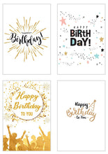 Laden Sie das Bild in den Galerie-Viewer, Edition Seidel Set 12 exklusive Premium Geburtstagskarten mit feiner Goldprägung und Umschlag. Glückwunschkarte Grusskarte Geburtstag Geburtstagskarte Mann Frau Karten Happy Birthday (20820)