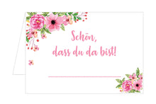 Laden Sie das Bild in den Galerie-Viewer, Edition Seidel Set 50 Premium Tischkarten Platzkarten Namenskarten Kommunion Konfirmation Firmung Hochzeit Geburtstag Taufe Feier Familienfeier Goldhochzeit Diamanthochzeit Herz - Schön, dass du da bist
