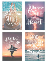 Laden Sie das Bild in den Galerie-Viewer, Edition Seidel Set 25 Postkarten Leben & Momente mit Sprüchen. Karten mit Spruch Postcrossing Geburtstagskarten. Geschenkidee Dekoidee. Liebe Freundschaft Leben Motivation lustig (SW03) (23002)