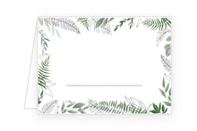 Laden Sie das Bild in den Galerie-Viewer, Edition Seidel Set 50 Premium Tischkarten Platzkarten Namenskarten Kommunion Konfirmation Firmung Hochzeit Geburtstag Taufe Feier Familienfeier Goldhochzeit Diamanthochzeit grüne Blätter Eukalyptus (21681)