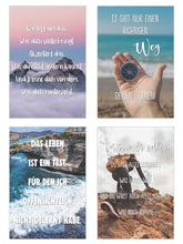 Laden Sie das Bild in den Galerie-Viewer, Edition Seidel Set 25 Postkarten Leben & Momente mit Sprüchen. Karten mit Spruch Postcrossing Geburtstagskarten. Geschenkidee Dekoidee. Liebe Freundschaft Leben Motivation lustig (SW03) (21499)