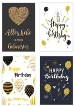 Laden Sie das Bild in den Galerie-Viewer, Edition Seidel Set 20 exklusive Premium Geburtstagskarten mit Briefumschlag Glückwunschkarte Grusskarte Geburtstag Geburtstagskarte Mann Frau Karten Happy Birthday Sprüche