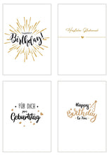 Laden Sie das Bild in den Galerie-Viewer, Edition Seidel Set 20 exklusive Premium Geburtstagskarten mit Briefumschlag. Glückwunschkarte Grusskarte Geburtstag Geburtstagskarte Mann Frau Karten Happy Birthday (20808)