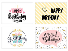 Laden Sie das Bild in den Galerie-Viewer, Edition Seidel Set 20 Geburtstagskarten Glückwunschkarten zum Geburtstag Postkarten für Erwachsene und Kinder Happy Birthday Karten (20834)