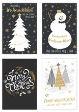 Laden Sie das Bild in den Galerie-Viewer, Edition Seidel Set 20 exklusive Premium Weihnachtskarten mit Umschlag (21108)