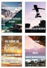 Laden Sie das Bild in den Galerie-Viewer, Edition Seidel Set 25 Postkarten Leben & Momente mit Sprüchen. Karten mit Spruch. Geburtstagskarten. Geschenk Dekoidee. Liebe Freundschaft Leben Motivation