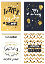 Laden Sie das Bild in den Galerie-Viewer, Edition Seidel Set 40 (2 x 20) exklusive Premium Geburtstagskarten mit Briefumschlag. Glückwunschkarte Grusskarte Geburtstag Geburtstagskarte Karten Happy Birthday Sprüche (20321)