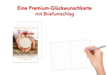 Laden Sie das Bild in den Galerie-Viewer, Edition Seidel Premium Glückwunschkarte zur Kommunion mit Umschlag. Kommunionskarte mit Spruch Grusskarte Karte Herzlichen Glückwunsch Junge Mädchen (KO269 SW022)