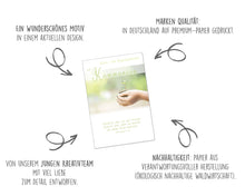 Laden Sie das Bild in den Galerie-Viewer, Edition Seidel Premium Glückwunschkarte zur Kommunion mit Umschlag. Kommunionskarte mit Spruch Karte Grusskarte Hände Erde Pflanze Junge Mädchen (KO285 SW023)