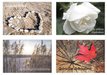 Laden Sie das Bild in den Galerie-Viewer, Edition Seidel Set 20 Premium Trauerkarten / Beileidskarten mit Umschlag. Trauerkarte Beileidskarte mit Spruch schreiben (Doppelkarten/Klappkarten mit Briefumschlag (SW02) (21251)