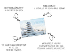 Laden Sie das Bild in den Galerie-Viewer, Edition Seidel Premium Glückwunschkarte zur Konfirmation mit Umschlag. Konfirmationskarte Karte Grusskarte Steine Strand Junge Mädchen (KF307 SW023) (22084)