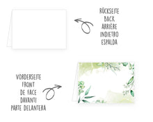 Laden Sie das Bild in den Galerie-Viewer, Edition Seidel Set 50 Premium Tischkarten Platzkarten Namenskarten Kommunion Konfirmation Firmung Hochzeit Geburtstag Taufe Feier Familienfeier Goldhochzeit Diamanthochzeit grüne Blätter Eukalyptus (22288)