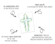 Laden Sie das Bild in den Galerie-Viewer, Edition Seidel Premium Glückwunschkarte zur Konfirmation mit Umschlag. Konfirmationskarte mit Spruch Karte Grusskarte Taube Menschen versammelt Junge Mädchen (KF303 SW023) (22080)