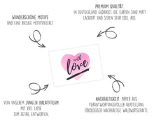 Laden Sie das Bild in den Galerie-Viewer, Edition Seidel Set 52 Premium Postkarten zur Hochzeit Hochzeitsspiel: eine Postkarte jede Woche Hochzeitsgeschenk Liebe Herzen Dekoidee Valentinstag Gästebuch Geburtstag Danke