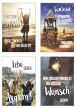 Laden Sie das Bild in den Galerie-Viewer, Edition Seidel Set 25 Postkarten Leben & Momente mit mit Sprüchen. Karten mit Spruch. Geburtstagskarten Postcrossing. Geschenk Dekoidee. Liebe Freundschaft Leben Motivation Glück Erfolg