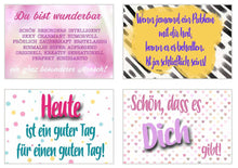 Laden Sie das Bild in den Galerie-Viewer, Edition Seidel Set Postkarten mit Sprüchen. Karten mit Spruch. Geschenkidee Dekoidee. Liebe Freundschaft Leben Motivation lustig Postcrossing Geburtstagskarten