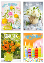 Laden Sie das Bild in den Galerie-Viewer, Edition Seidel Set exklusive Premium Geburtstagskarten mit Umschlag. Glückwunschkarte Grusskarte zum Geburtstag. Geburtstagskarte Mann Frau Karten Billet Happy Birthday Sprüche