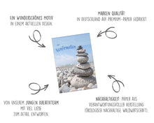 Laden Sie das Bild in den Galerie-Viewer, Edition Seidel Premium Glückwunschkarte zur Konfirmation mit Umschlag. Konfirmationskarte Karte Grusskarte Steine Strand Junge Mädchen (KF306 SW023)