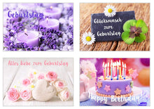 Laden Sie das Bild in den Galerie-Viewer, Edition Seidel Set exklusive Premium Geburtstagskarten mit Briefumschlag. Glückwunschkarte Grusskarte Geburtstag Geburtstagskarte Mann Frau Karten Happy Birthday Billet Sprüche