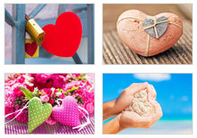 Laden Sie das Bild in den Galerie-Viewer, Edition Seidel Set 20 Postkarten mit Herz Motiven - Postkarten zur Hochzeit - Geschenkidee - Hochzeitsspiel - Postkarten Liebe - Valentinstag - Geburtstag - Danke (20055)