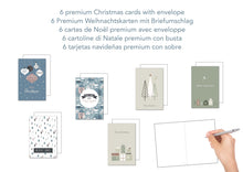 Laden Sie das Bild in den Galerie-Viewer, Edition Seidel Set 6 Premium Weihnachtskarten mit Briefumschlag - Karten Weihnachten Postkarten (21783)