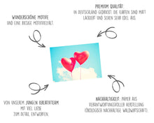 Laden Sie das Bild in den Galerie-Viewer, Edition Seidel Set 52 Premium Postkarten zur Hochzeit - Hochzeitsspiel: eine Postkarte jede Woche - Hochzeitsgeschenk - Liebe + Herzen – Dekoidee – Valentinstag - Gästebuch - Geburtstag - Danke