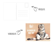 Laden Sie das Bild in den Galerie-Viewer, Edition Seidel Set 20 Katzen Postkarten mit lustigen Sprüchen - Karten mit Spruch - verrückte Katzen - Geburtstag - Motivation