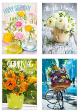 Laden Sie das Bild in den Galerie-Viewer, Edition Seidel Set exklusive Premium Geburtstagskarten mit Umschlag. Glückwunschkarte Grusskarte zum Geburtstag. Geburtstagskarte Blumen Frau Karten Billet Happy Birthday (SW02) (Set 1) (21244)