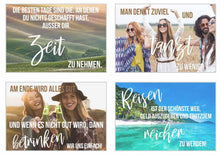 Laden Sie das Bild in den Galerie-Viewer, Edition Seidel Set 25 Postkarten mit Sprüchen Motivation Geschenk Geschenkidee Sortiment Dekoidee Text Verschicken und Schreiben Freundschaft Leben (20039)