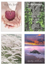 Laden Sie das Bild in den Galerie-Viewer, Edition Seidel Set 20 Premium Trauerkarten / Beileidskarten mit Umschlag. Trauerkarte Beileidskarte mit Spruch schreiben (Doppelkarten/Klappkarten mit Briefumschlag) (SW02) (21252)