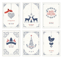 Laden Sie das Bild in den Galerie-Viewer, Edition Seidel Set 6 Premium Weihnachtskarten mit Briefumschlag - Karten Weihnachten Postkarten (21782)