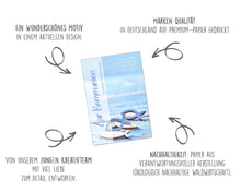 Laden Sie das Bild in den Galerie-Viewer, Edition Seidel Premium Glückwunschkarte zur Kommunion mit Umschlag. Eine einzelne Karte mit Spruch Kommunionskarte Grusskarte Fische Meer Junge Mädchen Karte (KO253a SW022)