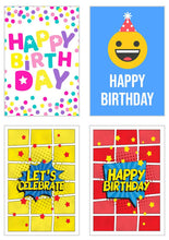 Laden Sie das Bild in den Galerie-Viewer, Edition Seidel Set exklusive Premium Geburtstagskarten mit Umschlag. Glückwunschkarte Grusskarte zum Geburtstag. Geburtstagskarte Mann Frau Karten Billet Happy Birthday Sprüche