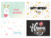 Laden Sie das Bild in den Galerie-Viewer, Edition Seidel Set 20 Geburtstagskarten Glückwunschkarten zum Geburtstag Postkarten für Erwachsene und Kinder Happy Birthday Karten (20834)