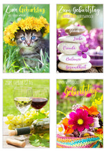 Laden Sie das Bild in den Galerie-Viewer, Edition Seidel Set 20 Geburtstagskarten Glückwunschkarten zum Geburtstag mit Umschlag. Grusskarte Geburtstagskarte Happy Birthday Mann Frau Karten Spruch Sprüche Billet (20839)