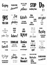 Laden Sie das Bild in den Galerie-Viewer, Edition Seidel Set 24 Postkarten Leben & Momente mit englischen Sprüchen (20369)