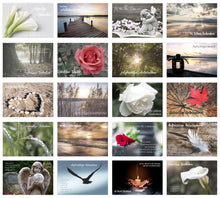 Laden Sie das Bild in den Galerie-Viewer, Edition Seidel Set 20 Premium Trauerkarten / Beileidskarten mit Umschlag. Trauerkarte Beileidskarte mit Spruch schreiben (Doppelkarten/Klappkarten mit Briefumschlag (SW02) (21251)