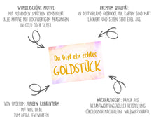 Laden Sie das Bild in den Galerie-Viewer, Edition Seidel Set Premium Postkarten mit Gold- oder Siberprägung Karten mit Sprüchen Spruch Geschenkidee Dekoidee Liebe Freundschaft Leben Motivation lustig Geburtstagskarten Bilder Bild (20233)